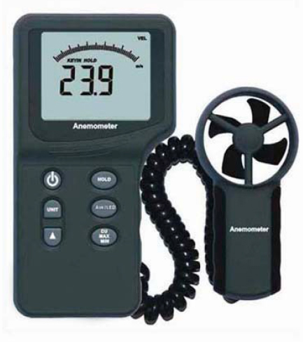 anemometro digitale portatile