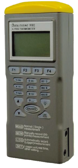 datalogger di temperatura a due canali per termocoppie tipo k, j, t, r, s, e