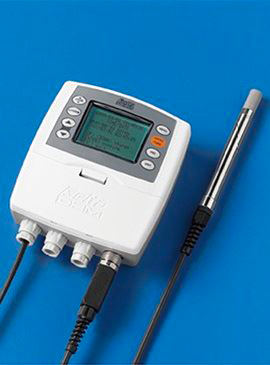 trasmettitore indicatore regolatore on-off datalogger di temperatura e umidita con sonda intercambiabile